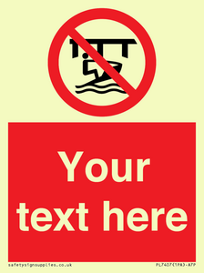 Custom Do not use watercraft in the vicinity of piers